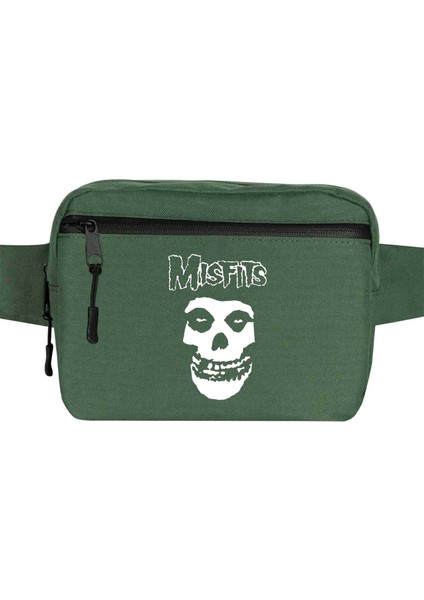 Misfits Bel Çantası Fermuarlı Yeşil Renk