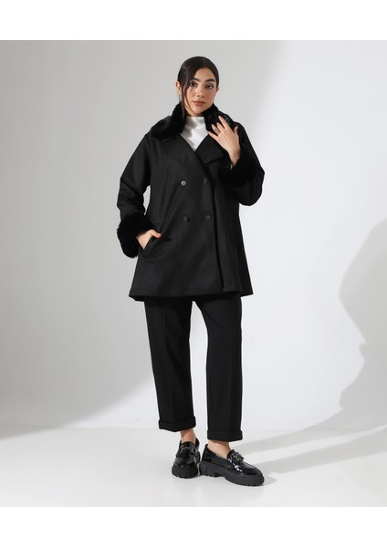 Düğme Kapama Kürk Detay Ceket fiyatları