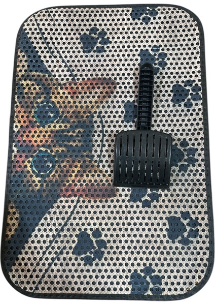 Kedi Tuvaleti Paspası ve Kürek Kum Eleği