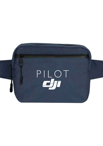 Dj Pilot Bel Çantası Fermuarlı Lacivert Renk
