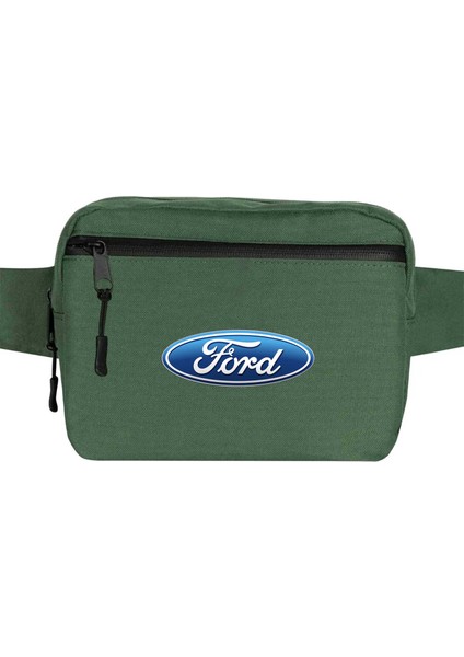 Ford Logo Bel Çantası Fermuarlı Yeşil Renk