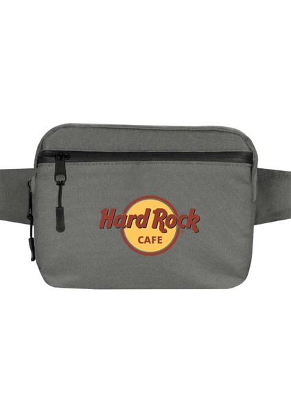 Hard Rock Cafe Bel Çantası Fermuarlı Gri Renk