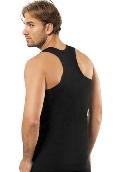 Erkek 2'li Siyah Likralı Rambo Sporcu Atlet