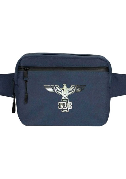 Rammstein Eagle Bel Çantası Fermuarlı Lacivert Renk
