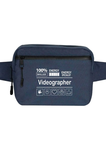 Videographer Bel Çantası Fermuarlı Lacivert Renk