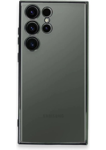 Samsung Galaxy S23 Ultra Kılıf Razer Lensli Silikon - Yeşil