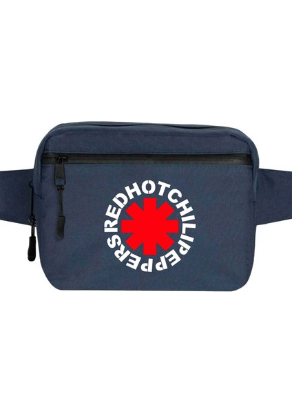 Symbol Red Hot Chili Peppers Bel Çantası Fermuarlı Lacivert Renk