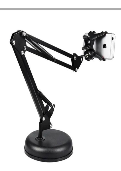Fotoğraf ve Video Çekimi 360 Derece Dönen Katlanabilen Ayarlana Bilir Masaüstü Telefon Tutucu stand