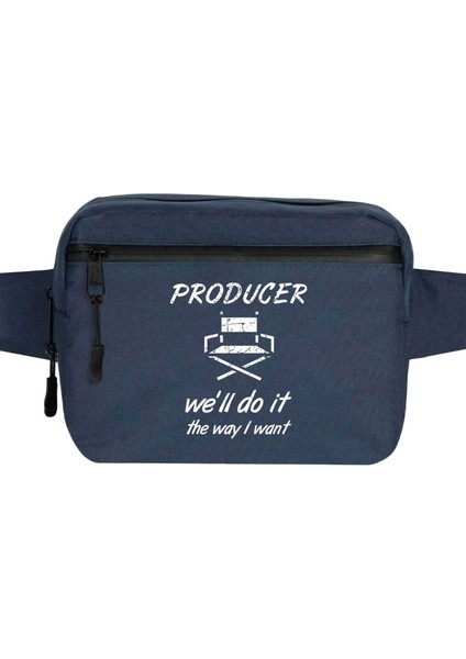Producer Bel Çantası Fermuarlı Lacivert Renk