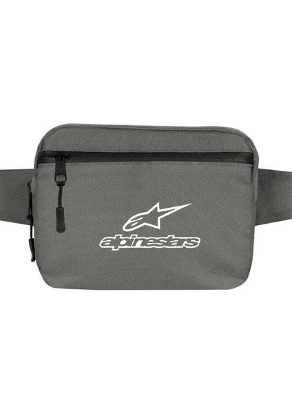 Alpinestars Logo Text Bel Çantası Fermuarlı Gri Renk