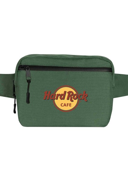 Hard Rock Cafe Bel Çantası Fermuarlı Yeşil Renk