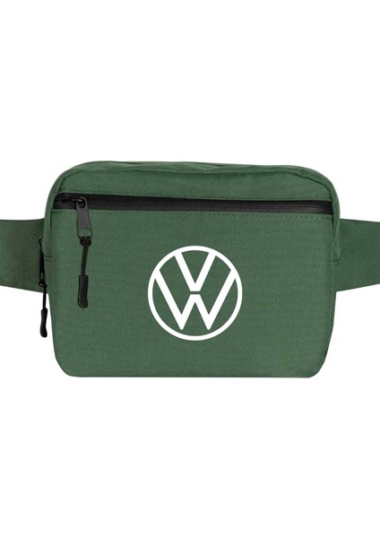 Volkswagen New Logo Bel Çantası Fermuarlı Yeşil Renk