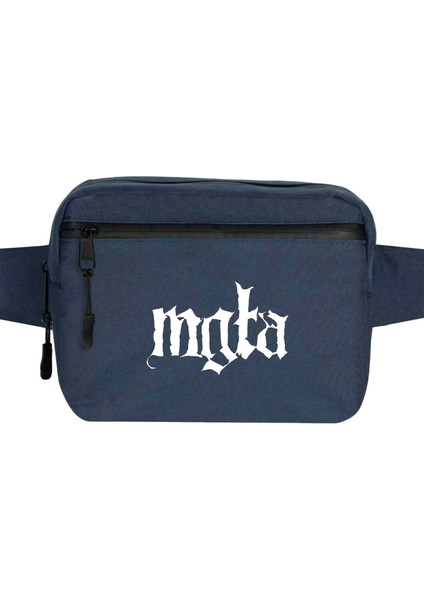 Mgla Logo Bel Çantası Fermuarlı Lacivert Renk
