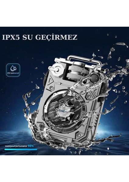 Taşınabilir Bluetooth Hoparlör Mecha Tasarım Kablosuz Subwoofer Bas Güçlü Ses Speaker fiyatları