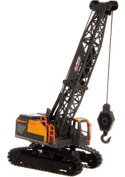 Oyuncak 40 Mhz Uzaktan Kumandalı Kule Vinç Rc Örümcek Iş Makinesi Vinci Hareketli Şarjlı LED Işıklı