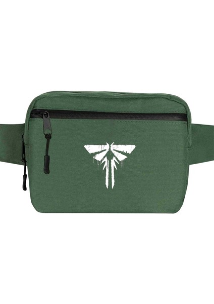 The Last Of Us Logo Bel Çantası Fermuarlı Yeşil Renk