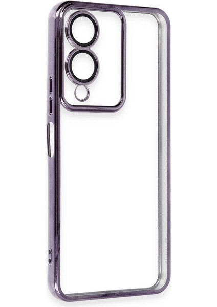 Vivo Y17S Kılıf Razer Lensli Silikon - Mor fiyatları