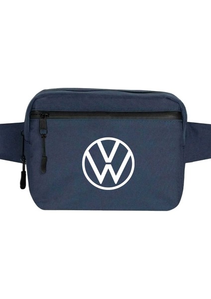 Volkswagen New Logo Bel Çantası Fermuarlı Lacivert Renk