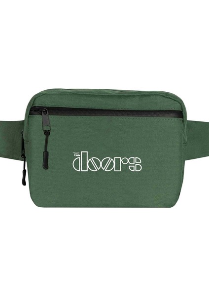 The Doors Outline Bel Çantası Fermuarlı Yeşil Renk