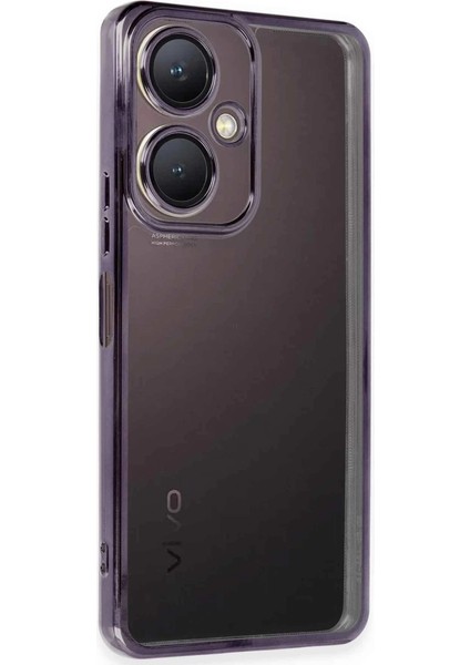 Vivo Y27 Kılıf Razer Lensli Silikon - Mor