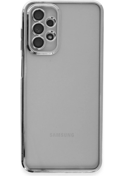 Samsung Galaxy A23 4g Kılıf Razer Lensli Silikon - Gümüş fiyatları