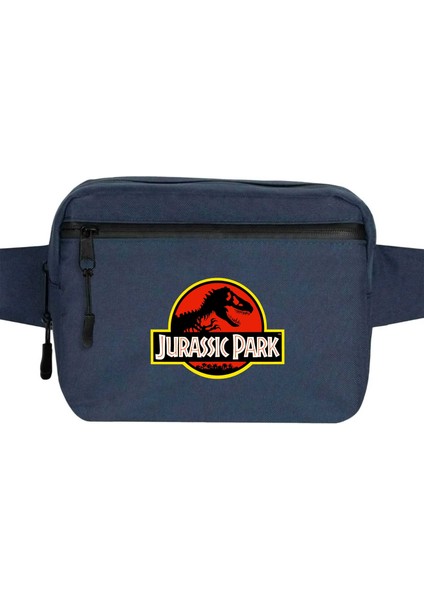 Jurassic Park Classic Bel Çantası Fermuarlı Lacivert Renk