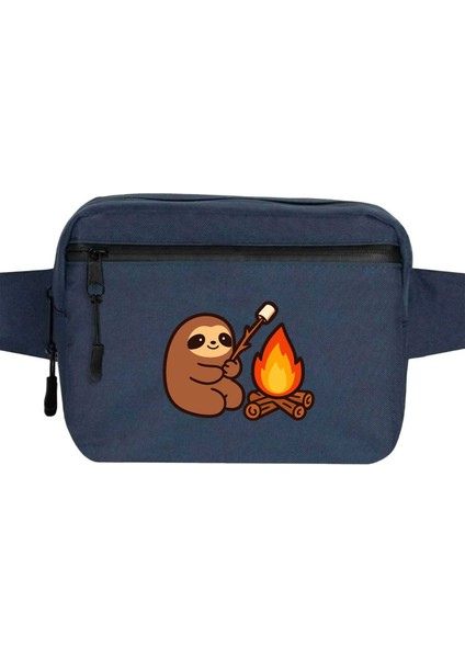 Camp Cute Bel Çantası Fermuarlı Lacivert Renk