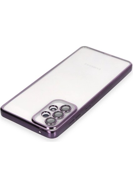 Samsung Galaxy A33 5g Kılıf Razer Lensli Silikon - Mor modelleri