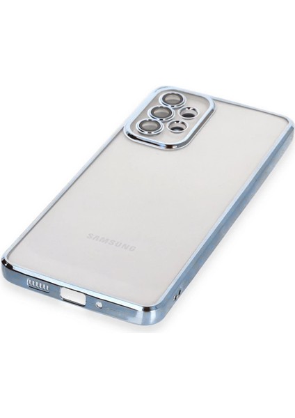 Samsung Galaxy A73 5g Kılıf Razer Lensli Silikon - Açık Mavi fırsatları