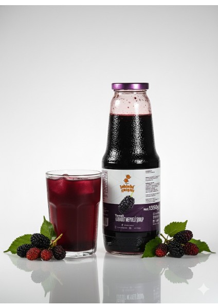 Taneli Karadut Şurubu - 1400 gr