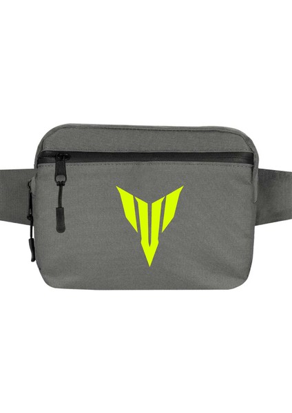 Yamha Neon Logo Bel Çantası Fermuarlı Gri Renk