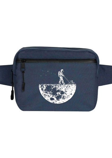 Moon Life Bel Çantası Fermuarlı Lacivert Renk
