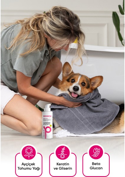 Kuru Köpek Şampuanı - Bit Pire Kene Önleyici - Tüy Dökülmesi Karşıtı - 200 ml fırsatları