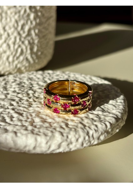 Pembe Zirkon Taşlı Yüzük fiyatları