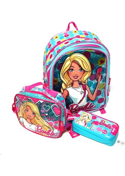 Barbie Ilkokul Çantası 3 Lü Set modelleri