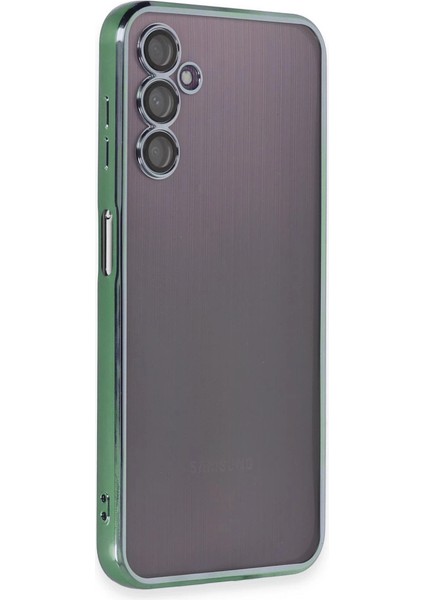 Samsung Galaxy A14 4g Kılıf Razer Lensli Silikon - Yeşil