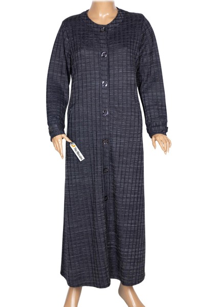 Hesna Kadın Nurel Büyük Beden Kışlık Kare Çıtçıtlı Lacivert Pardesü fiyatları