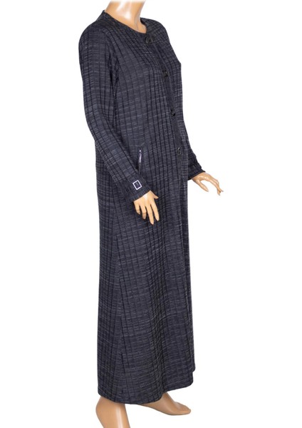 Hesna Kadın Nurel Büyük Beden Kışlık Kare Çıtçıtlı Lacivert Pardesü fırsatları
