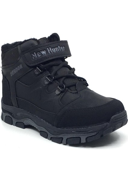 Taşpınar New Hunter Erkek Çocuk Kışlık Kısa Spor Bot Fermuarlı & Cırtlı Kauçuk Kaymaz Taban Yeni Sezon 26-35