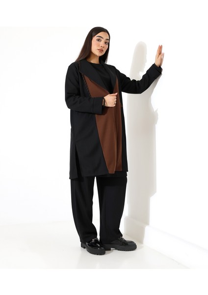 Püskül Detay Çift Renk Hırka indirimleri