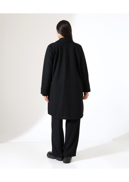 Püskül Detay Çift Renk Hırka