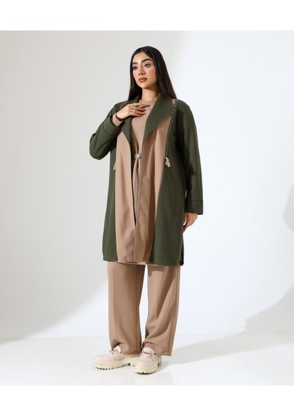 Püskül Detay Çift Renk Hırka fiyatları