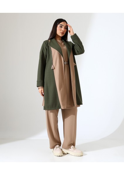 Püskül Detay Çift Renk Hırka fırsatları