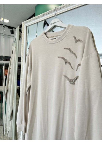 Vatkatex Oysho Taşlı Tunik - Taş - 46 fiyatları