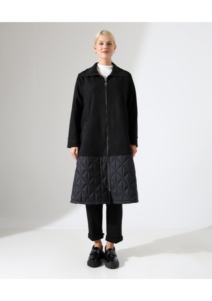 Fermuar Kapama Kapitone Uzun Kaban