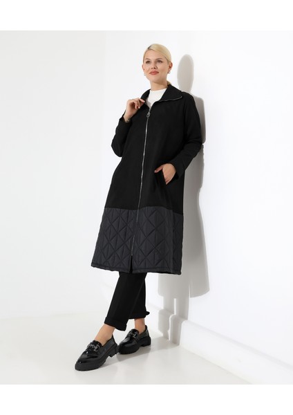 Fermuar Kapama Kapitone Uzun Kaban