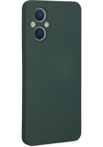 Oppo Reno 7 Lite Kılıf Nano Içi Kadife Silikon - Koyu Yeşil fiyatları