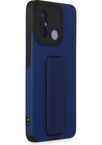Xiaomi Redmi 12C Kılıf Mega Standlı Silikon - Mavi fiyatları
