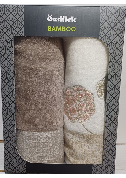 Phlox 2'li Nakışlı El ve Yüz Havlusu 50X90 cm fiyatları