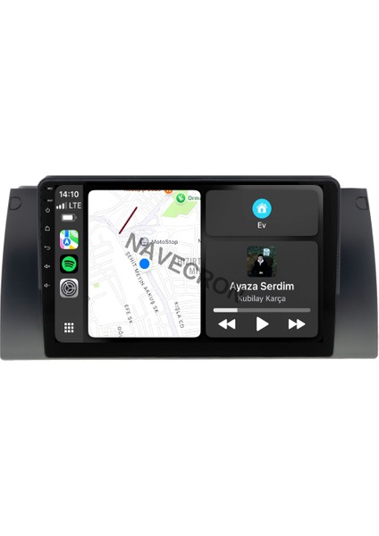 Bmw E39 5 1995-04 9" Uyumlu Android Multimedia Gerçek 4/64 Kablosuz Carplay Geri Görüş Kameralı